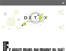 Tablet Screenshot of detoxinternational.com